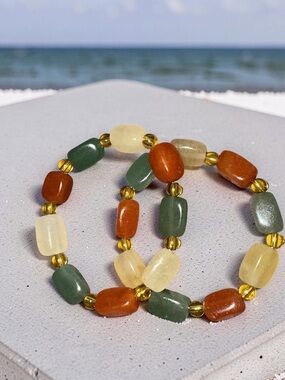 Multi colored Jade Bracelet